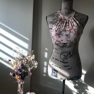 Boys + arrows floral patterned bikini top